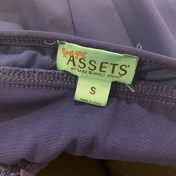 Spanx Assets Shirred Underwire Push up Power Swim Suit Dress in Blue Small - Picture 7 of 9